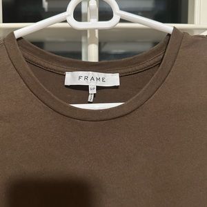 FRAME crew neck sleeveless midi dress